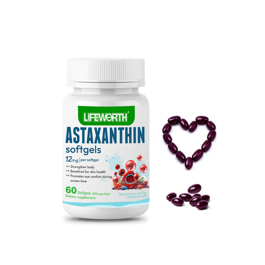 LIFEWORTH Astaxanthin supplements Astaxanthin 12mg -Triple Strength